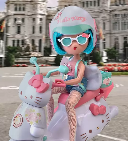 Игровой набор 4SF Manga Dolls серии Hello Kitty" &ndash; Красотка Пинк на скутере" - HKTF3000_8.jpg - № 8