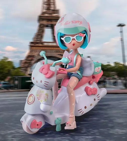 Игровой набор 4SF Manga Dolls серии Hello Kitty" &ndash; Красотка Пинк на скутере" - HKTF3000_7.jpg - № 7