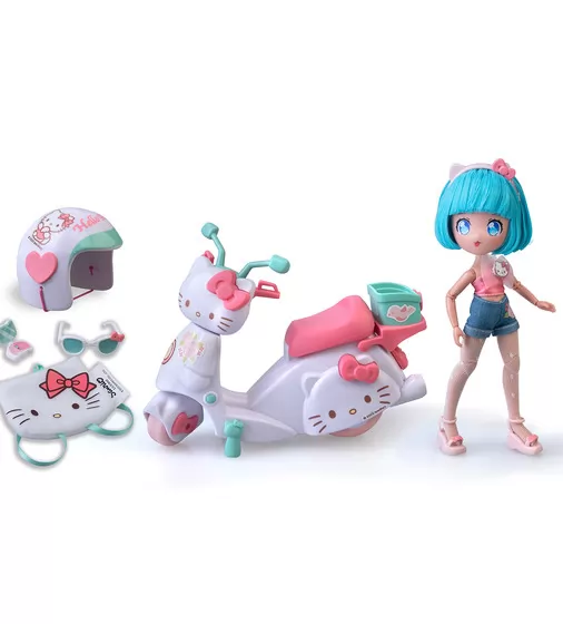 Игровой набор 4SF Manga Dolls серии Hello Kitty" &ndash; Красотка Пинк на скутере" - HKTF3000_2.jpg - № 2