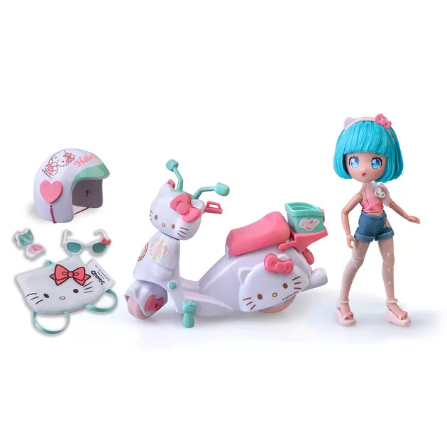 Игровой набор 4SF Manga Dolls серии Hello Kitty" &ndash; Красотка Пинк на скутере"