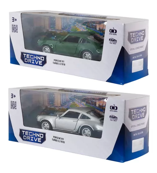 Автомодель - Porsche 911 Turbo 3.3 1978 (серый, темно-зеленый) - 250413U_11.jpg - № 5