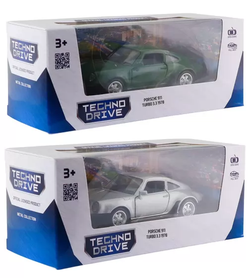 Автомодель - Porsche 911 Turbo 3.3 1978 (серый, темно-зеленый) - 250413U_13.jpg - № 7