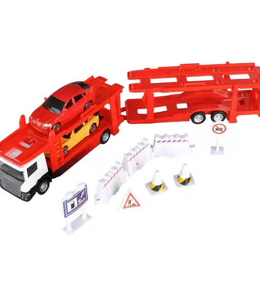 Игровой набор - Автоперевозчик Scania (автоперевозчик, 2 машины, аксессуары) - 250415U_1.jpg - № 1