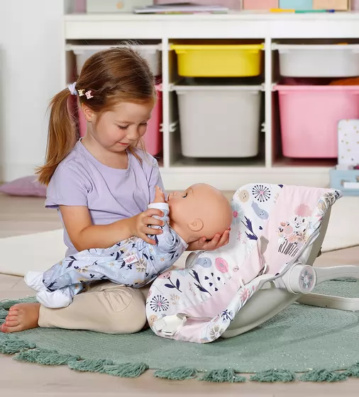 Кресло-переноска для куклы Baby Born 2 в 1 &ndash; Цветочный стиль - 838518_6.jpg - № 6