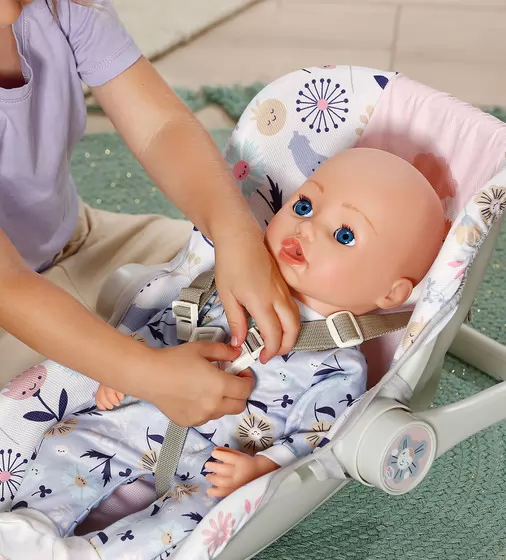 Кресло-переноска для куклы Baby Born 2 в 1 &ndash; Цветочный стиль - 838518_5.jpg - № 5