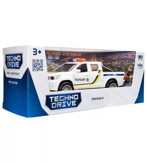 Автомодель - Toyota Hilux Полиция (белый) - KM250426_14.jpg - № 14