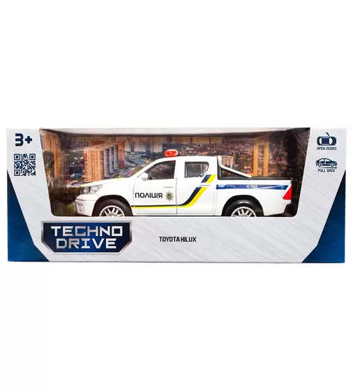 Автомодель - Toyota Hilux Полиция (белый) - KM250426_13.jpg - № 13
