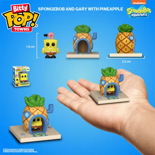 Набір фігурок Bitty Pop! Town - Губка Боб і його дім