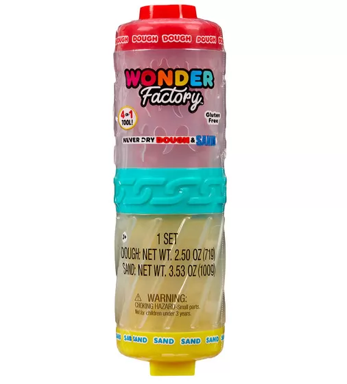 Набор для лепки 2-В-1 Wonder Factory &ndash; Яркий старт: масса для лепки и песок - 595304_1.jpg - № 1