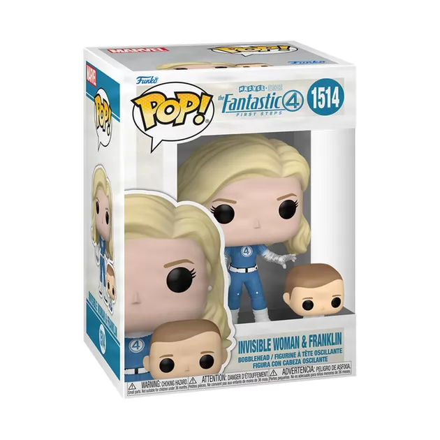 Набір ігрових фігурок Funko POP! серії Фантастична 4: Перші кроки - Невидима жінка й Франклін