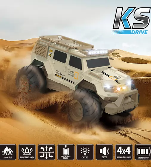 Автомобиль KS Drive на р/у &ndash; Amphibious 4WD (1:14, свет, звук) - SL-8018ARH_9.jpg - № 9