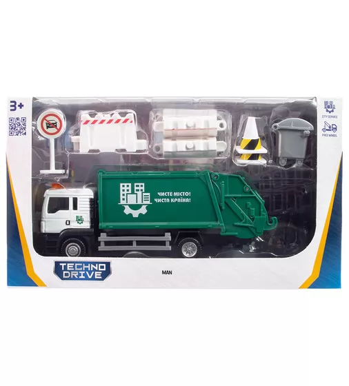 Игровой набор &ndash; Мусоровоз Man (с аксесс.) - 250431U_12.jpg - № 12