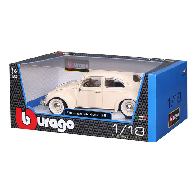 Автомодель - Volkswagen K&auml;fer Beetle (1955) (бежевий, 1:18)