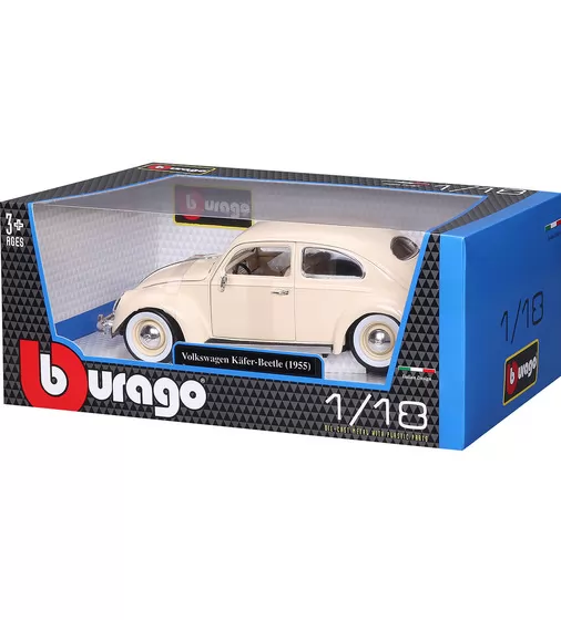 Автомодель - Volkswagen K&auml;fer Beetle (1955) (бежевий, 1:18) - 18-12029-CM_8.jpg - № 8