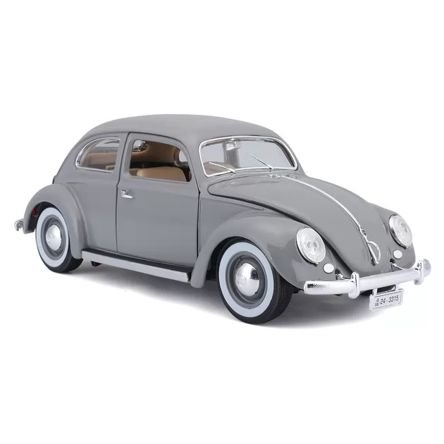 Автомодель - Volkswagen K&auml;fer Beetle (1955) (сірий, 1:18)