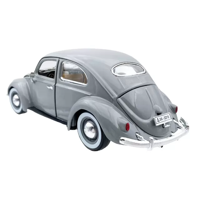 Автомодель - Volkswagen K&auml;fer Beetle (1955) (сірий, 1:18)