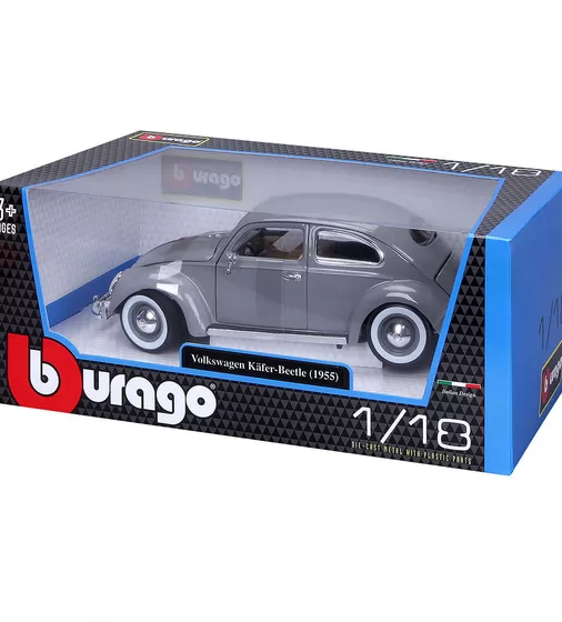 Автомодель - Volkswagen K&auml;fer Beetle (1955) (сірий, 1:18) - 18-12029-GY_8.jpg - № 8