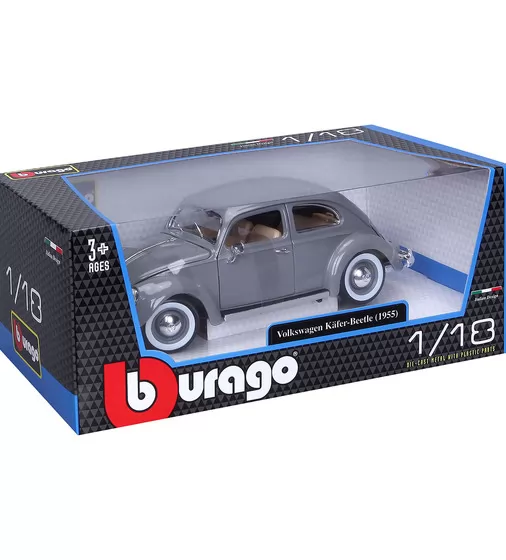Автомодель - Volkswagen K&auml;fer Beetle (1955) (сірий, 1:18) - 18-12029-GY_10.jpg - № 10