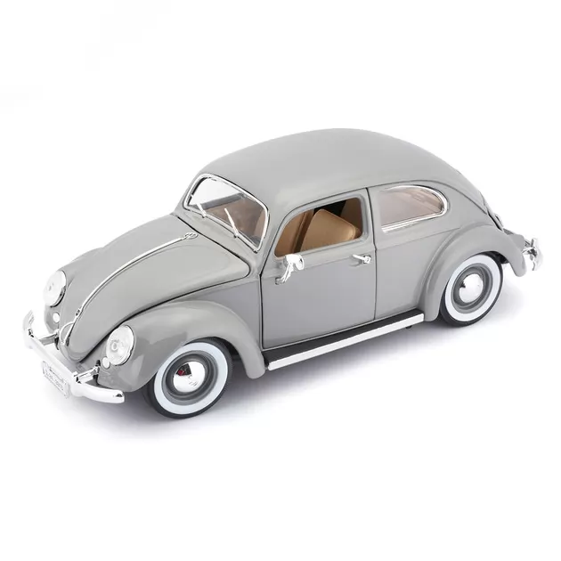Автомодель - Volkswagen K&auml;fer Beetle (1955) (сірий, 1:18)