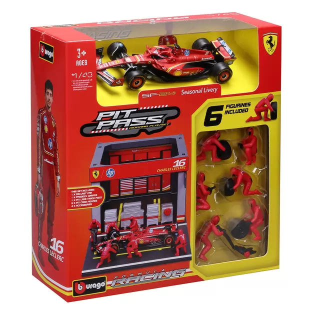 Игровой набор - Pit Pass Ferrari SF-24 (1:43)