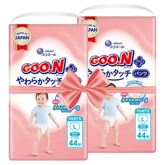 Трусики-подгузники Goo.N Plus для детей 9-14 кг (размер 4(L), 88 шт.)
