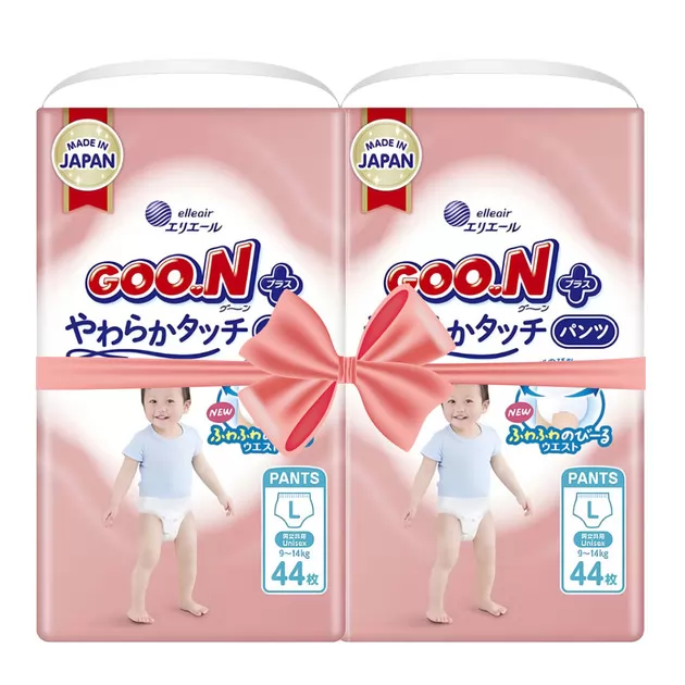 Трусики-підгузки Goo.N Plus для дітей 9-14 кг (розмір 4(L), 88 шт.)