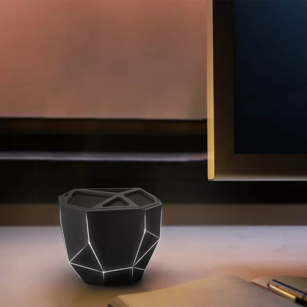 Акустична Система Xoopar - Geo Speaker (Чорна З Білим, Led Підсвічування, З Bluetooth, Моно)