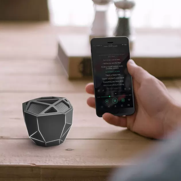 Акустична Система Xoopar - Geo Speaker (Чорна З Білим, Led Підсвічування, З Bluetooth, Моно)