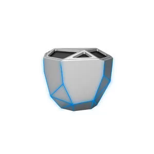 Акустична Система Xoopar - Geo Speaker (Срібляста, Син. Led, З Bluetooth, Моно)