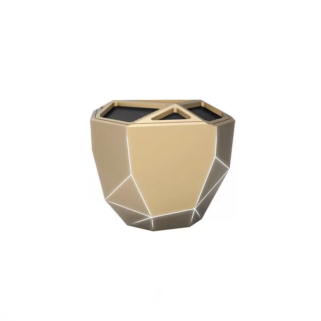 Акустична Система Xoopar - Geo Speaker (Золотиста, Біл. Led, З Bluetooth, Моно)