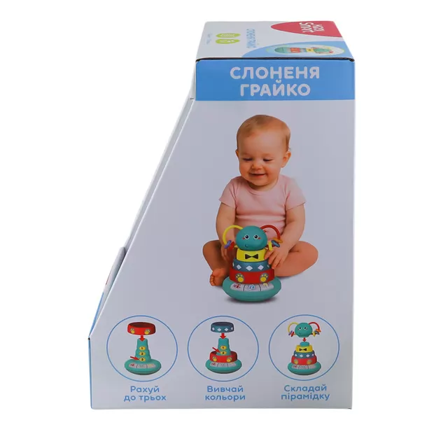 Інтерактивна іграшка, що розвиває, Kiddi Smart &ndash; Слоненя Грайко (українська)
