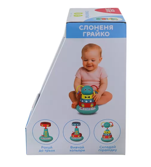 Інтерактивна іграшка, що розвиває, Kiddi Smart &ndash; Слоненя Грайко (українська) - 1305-UK_12.jpg - № 12