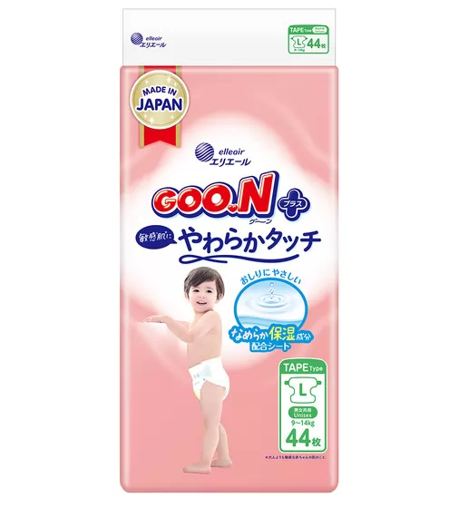 Подгузники Goo.N Plus для детей (размер 4(L), 9-14 кг, 44 шт) - 21001498_1.jpg - № 1