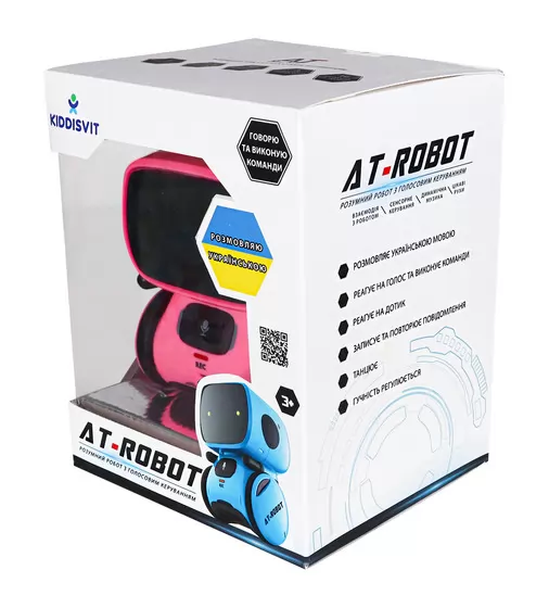 Интеракт. робот с голосовым управлением - AT-Rоbot (розов., укр.) - AT001-04-UKR_9.jpg - № 9
