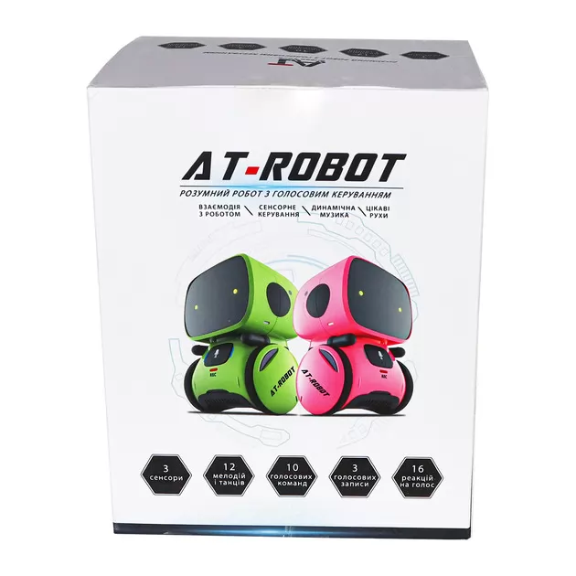 Интеракт. робот с голосовым управлением - AT-Rоbot (синий., укр.)
