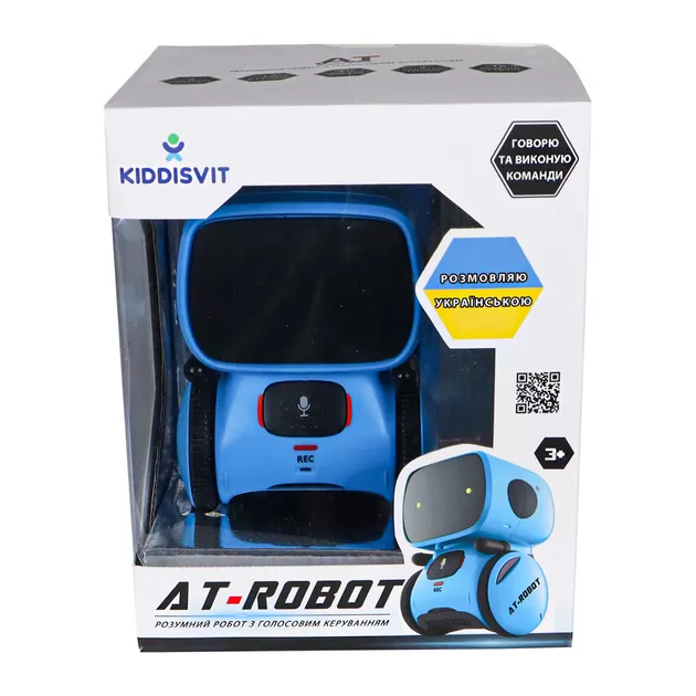 Интеракт. робот с голосовым управлением - AT-Rоbot (синий., укр.)