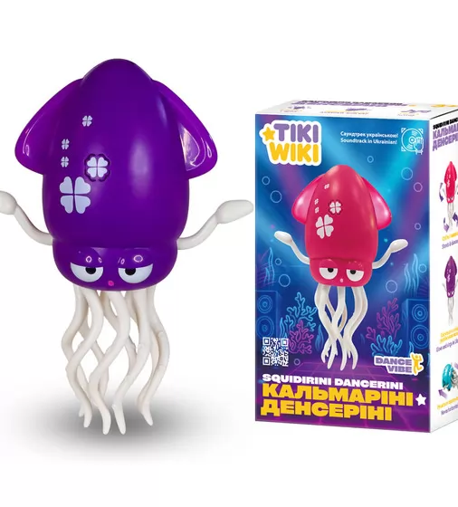 Интерактивная игрушка Tiki Wiki &ndash; Кальмарини денсерини (свет, украинский, пурпурный) - 158-21-UA-P_1.jpg - № 1