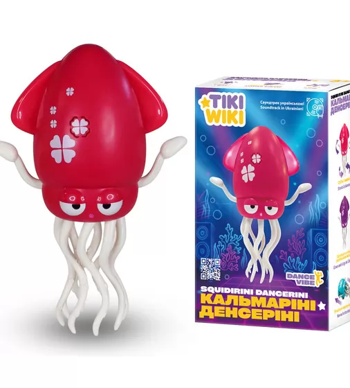 Интерактивная игрушка Tiki Wiki &ndash; Кальмарини денсерини (свет, украинский, рубиновый) - 158-21-UA-R_1.jpg - № 1