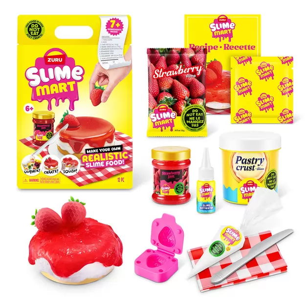 Игровой набор со слаймами Slime Mart серии Shopping Bag" &ndash; Клубничный чизкейк"