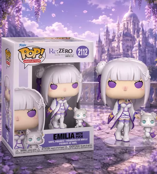 Набор игровых фигурок Funko POP! серии Re:ZERO - Эмилия с Паком - 86515_3.jpg - № 3