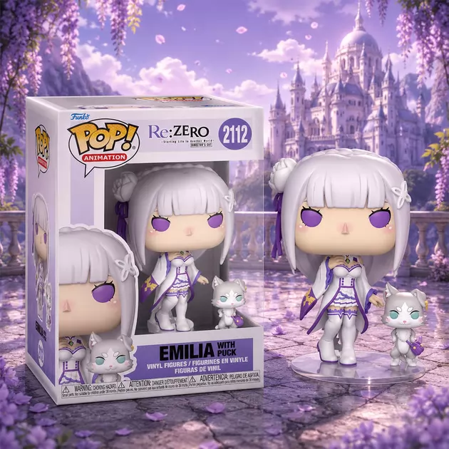 Набор игровых фигурок Funko POP! серии Re:ZERO - Эмилия с Паком