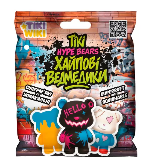 Игрушка-сквиш Tiki Wiki – Tiki Хайповые мишки за 95.00 грн