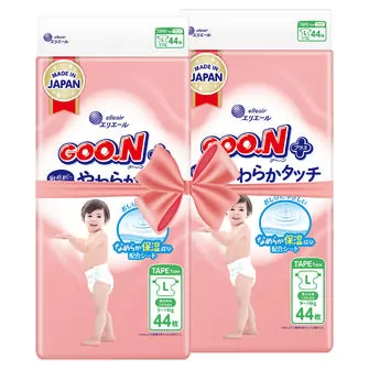Подгузники Goo.N Plus для детей (размер 4(L), 9-14 кг, 88 шт)