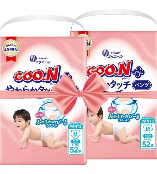 Трусики-подгузники Goo.N Plus для детей (размер 3(M), 6-12 кг, 104 шт) - 21001510-2_1.jpg - № 1