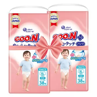 Трусики-подгузники Goo.N Plus для детей (размер 5(XL), 12-20 кг, 76 шт.)