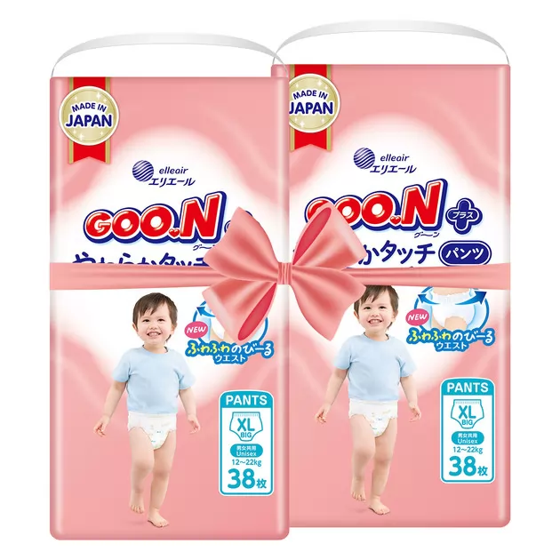 Трусики-підгузки Goo.N Plus для дітей (розмір 5(XL), 12-20 кг, 76 шт.)