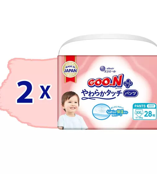 Трусики-подгузники Goo.N Plus для детей (размер 6(XXL), 13-25кг, 56 шт.) - 21001513-2_2.jpg - № 2
