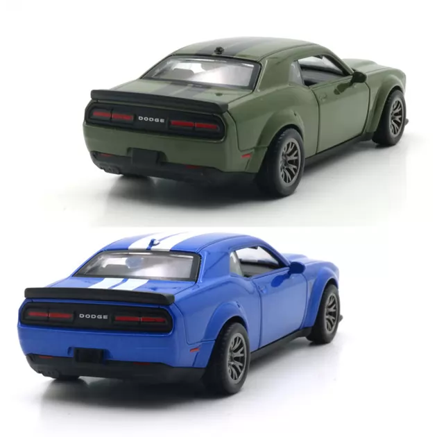 Автомодель - Dodge Challenger SRT Jailbreak 2022 (синій, зелений)