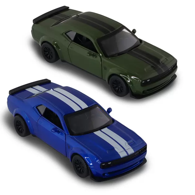 Автомодель - Dodge Challenger SRT Jailbreak 2022 (синій, зелений)