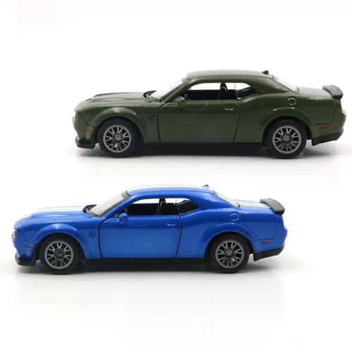Автомодель - Dodge Challenger SRT Jailbreak 2022 (синий, зеленый